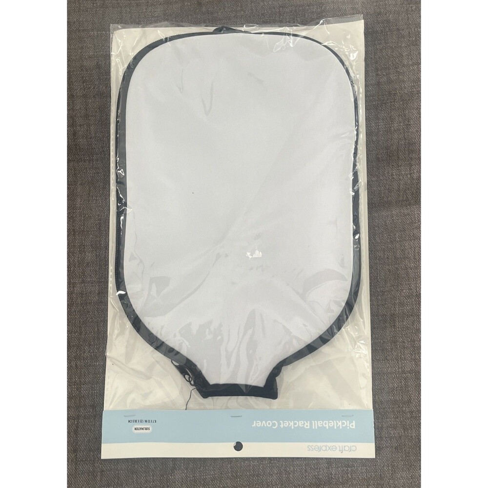 New Pickleball Racket Cover Sublimation Custom Cover  8.7” x 12” Zipper